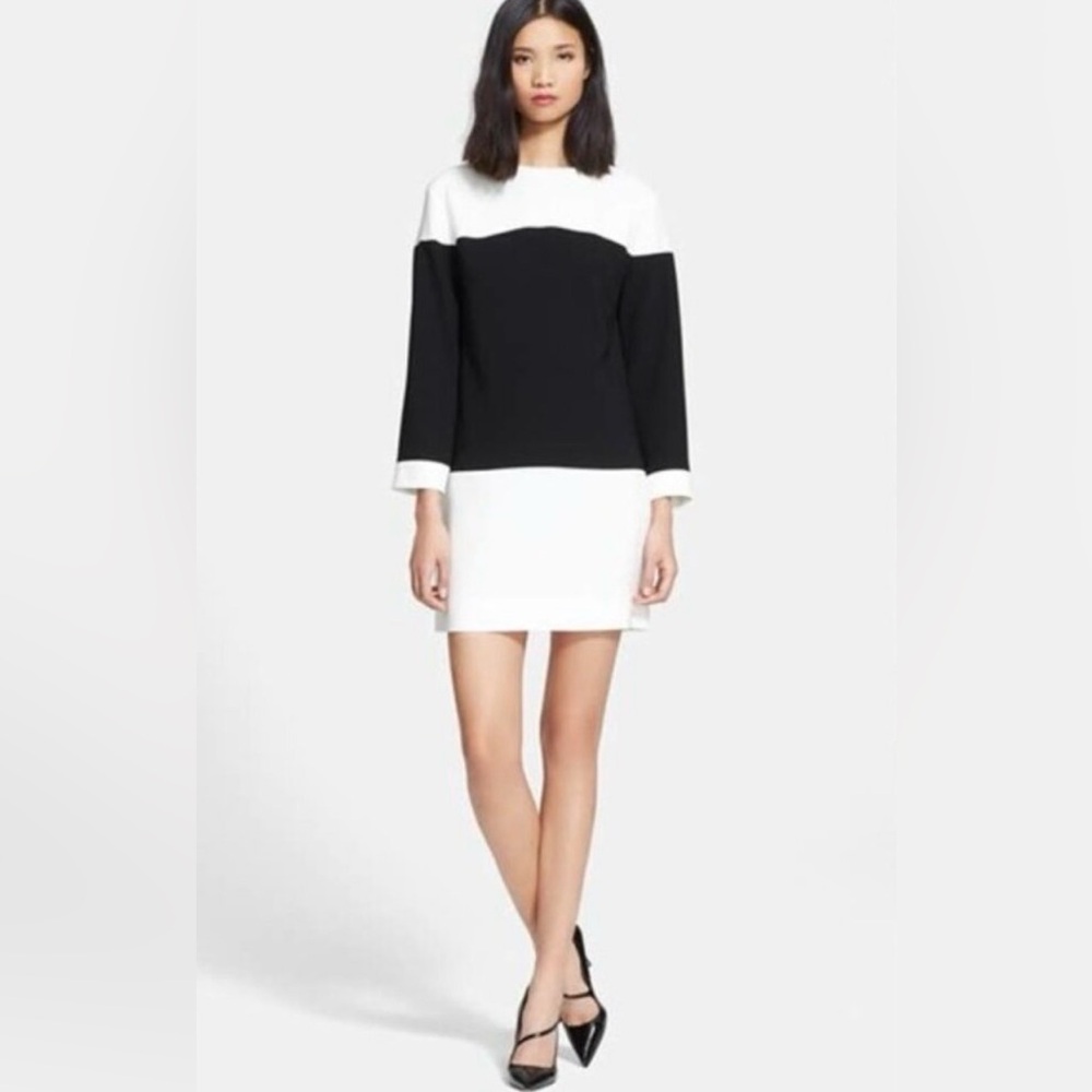 Kate Spade Monochrome Long Sleeve Dress